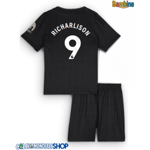 Maglie da calcio Tottenham Hotspur Richarlison #9 Seconda Maglia Bambino 2025-26 Manica Corta + Pantaloni corti)